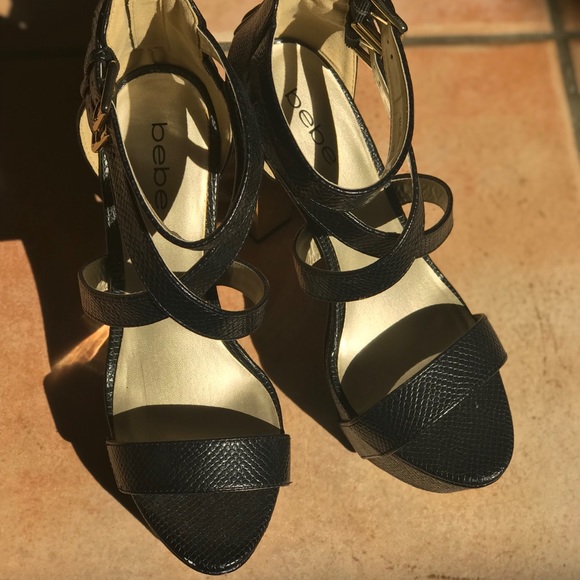 Bebe snake printed with gold hardware - Picture 3 of 3